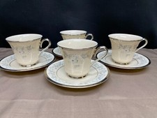 Lenox "WINDSONG" Made in USA ~ Set of 4 ~ Cups & Saucers ~ 3" Tall