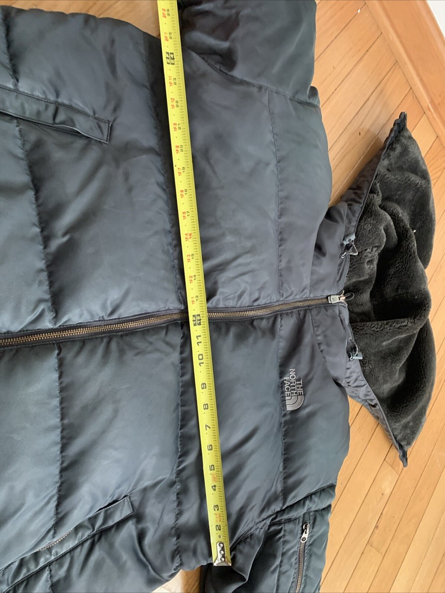 THE NORTH FACE RN 61661 DOWN HOODED FUR COAT JACKET 550 Size
