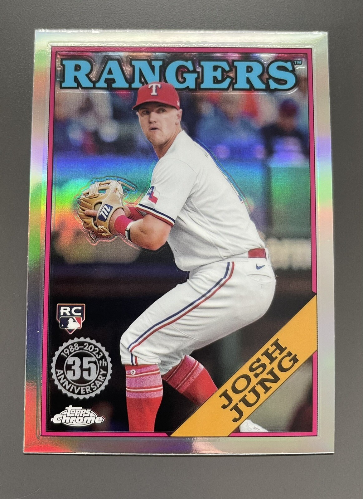2023 Topps Chrome Update Josh Jung 1988 Refractor Rookie RC #88CU-16 Rangers