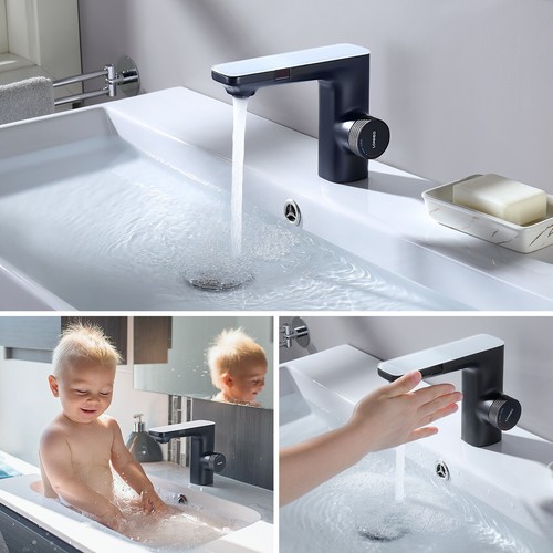 Infrarot Sensor Wasserhahn Automatik Mischbatterie Waschtischarmatur Badarmatur - Bild 6 von 11