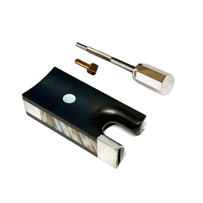 #ad #ad 4 4 Silver Parts Violin Ebony Frog Screw Button Violin Bow Small Silver Eye $57.00