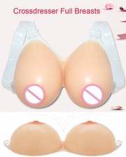 Crossdressing Silicone Breast Forms with Straps Transgender Mastectomy Fake Boob