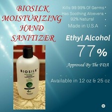 BIOSILK HAN SANITIZER MOISTURIZING 12oz with Aloe Vera