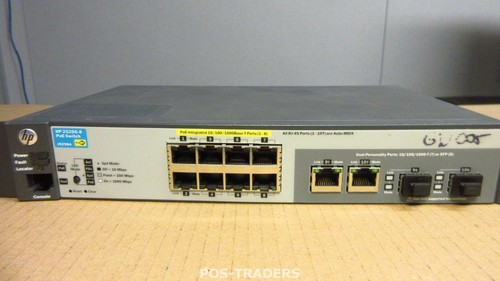 HP ProCurve J9298A 2520G-8 8 Port Gigabit PoE + 2x SFP Managed Switch EXCL PSU - Afbeelding 2 van 4