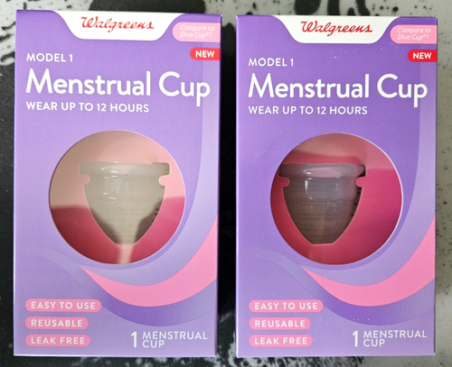 Menstrual Cup Model 1 Wear Up To 12 Hours 2 Pack