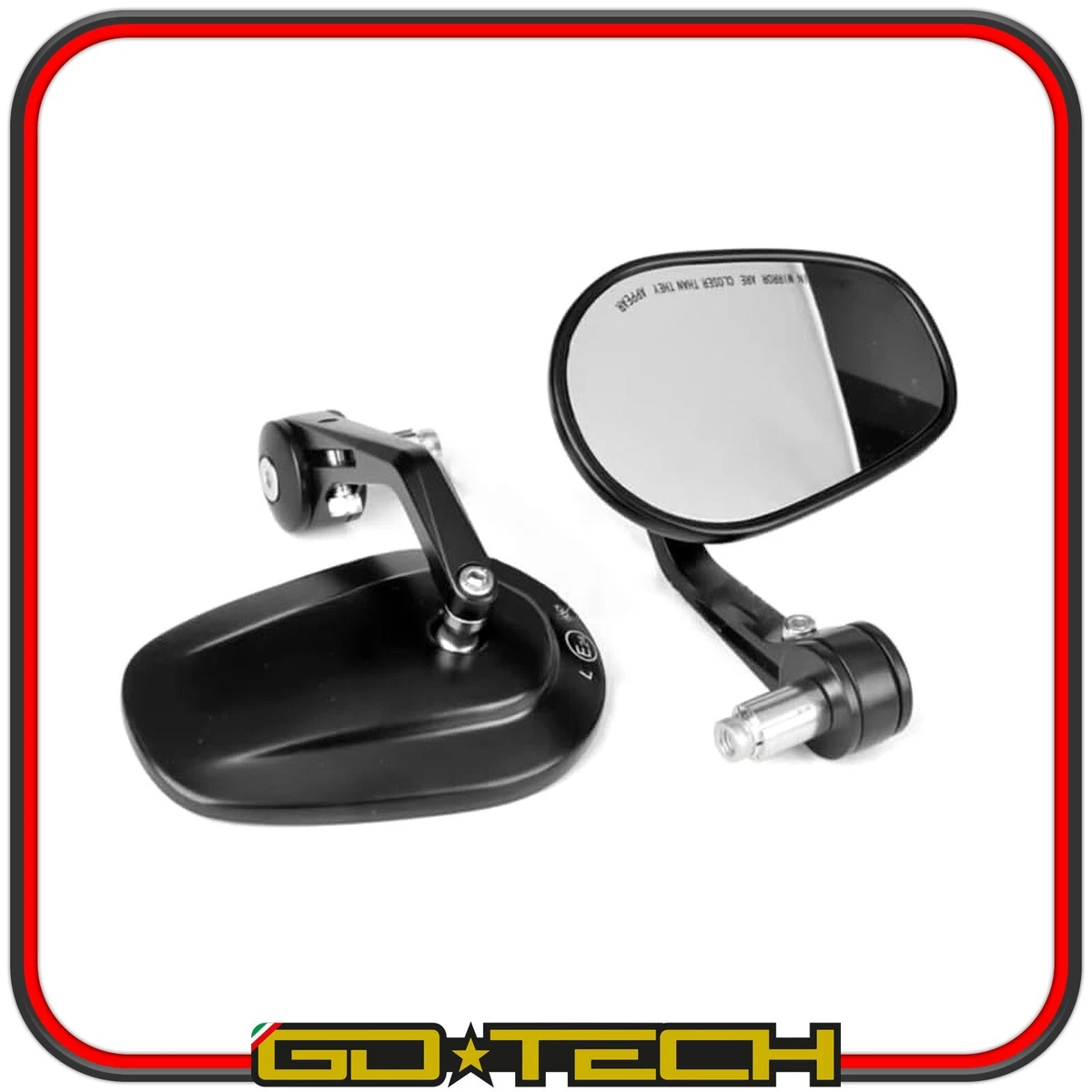 SPECCHIETTO RETROVISORE NERO SINISTRO SX ATTACCO MANUBRIO UNIVERSALE Far 7451 - Foto 4