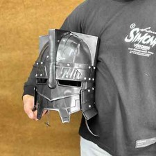 Medieval Black Moria Dwarven Helmet LOTR-Inspired Battle Helmet for Cosplay Gift