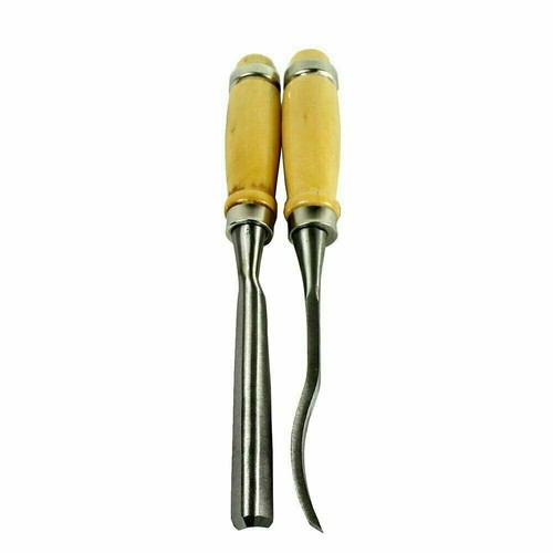 Wood Carving Hand Chisel Tool Set Professional Woodworking Gouges Steel 12 PCS - Picture 6 of 6