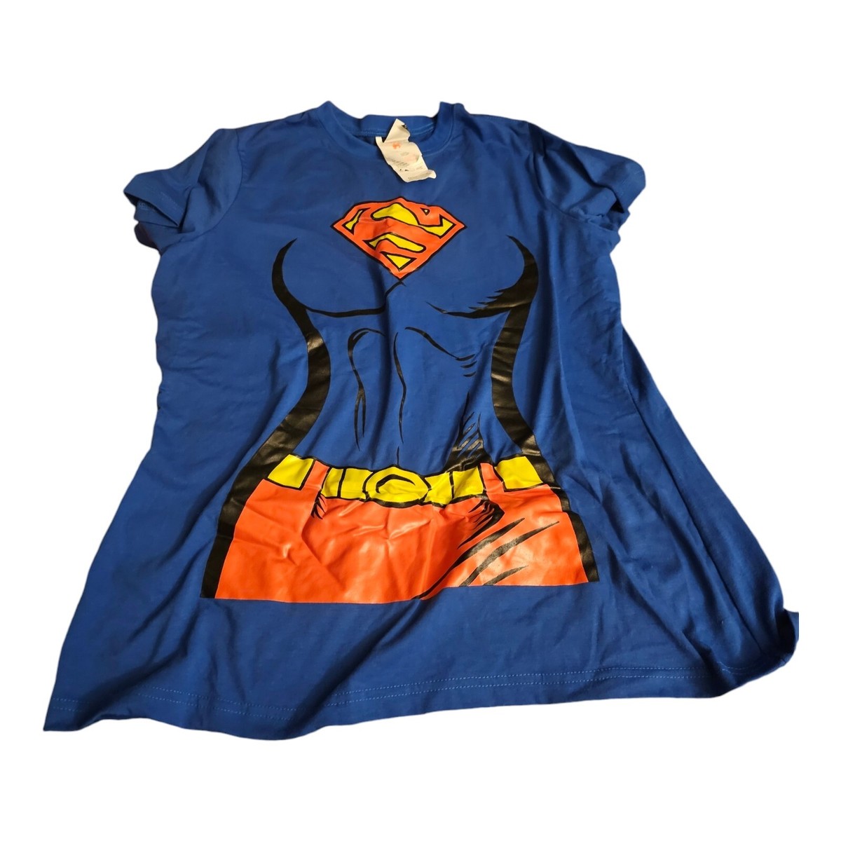 Supergirl T-Shirt Costume Removable Cape Supergirl T-Shirt Costume Removable Cape