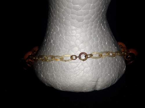 Collar de cuentas de madera de cadena de celuloide Miriam Haskell sin firmar de colección de la Segunda Guerra Mundial - Imagen 19 de 24