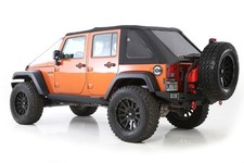 Smittybilt Sb9083235 Bowless Combo Soft Top For 07-18 Jeep Wrangler Unlimited Jk