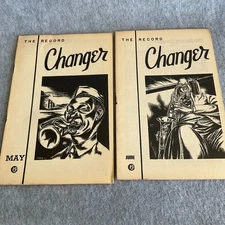 Lot/2 The Record Charger Catalogs May & June 1943 Vtg Blue Note Advertisement