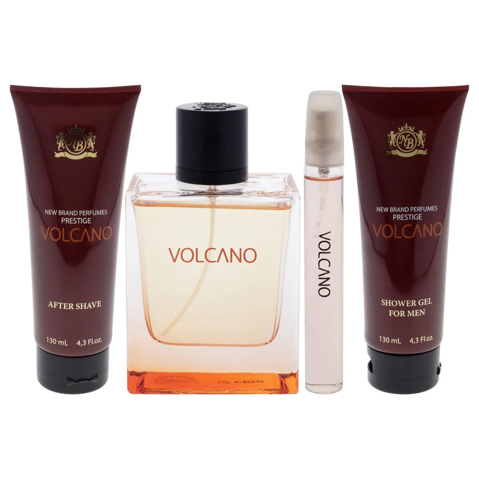 Prestige Volcano de Nueva Marca para Hombres - Juego de Regalo de 4 Piezas 3.3oz EDT Spray, 0.5oz EDT Foto 2 de 4