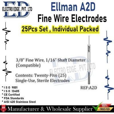 Ellman A2D Fine Wire Electrodes 25Pcs Set Single-Use Sterile Electrodes
