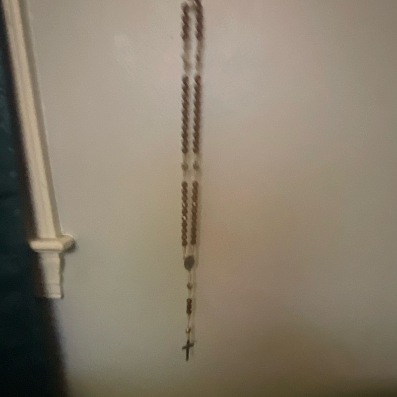 Christianity Rosary Beads Necklace with Crucifix Cross Pendant