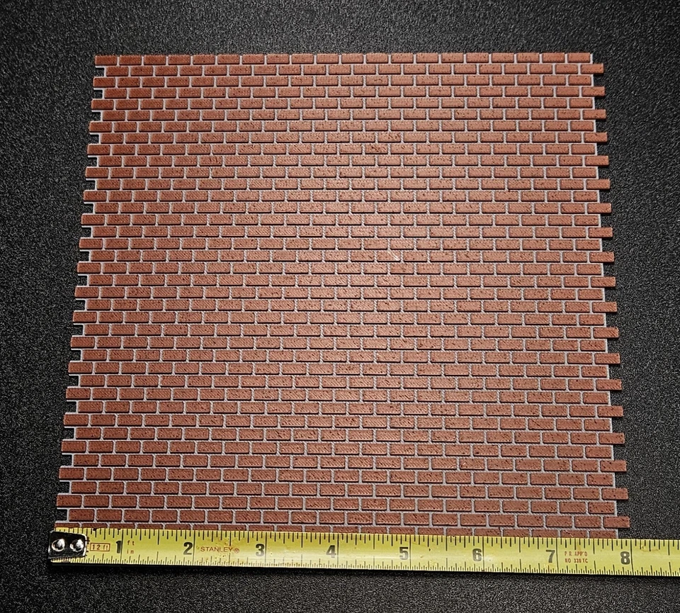 G Scale 1:24 SCALE REALISTIC BRICK SHEET 8"x8" . Not A Decal! - Image 3 of 3