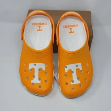 Crocs University Tennessee Volunteers Classic Clogs Orange/White M8 W10 VOLS