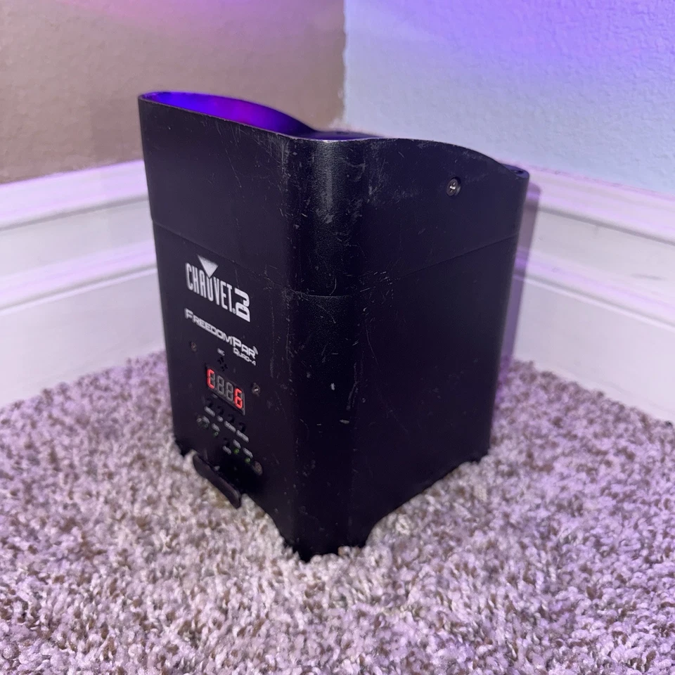 Used Chauvet DJ Freedom ParQuad 4 Uplight RGBA Wireless LEDWash Light - Black - Image 4 of 4