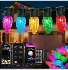 MINETOM SMART C9 CHRISTMAS LIGHTS OUTDOOR 150 LED 99FT MULTI - MULTI