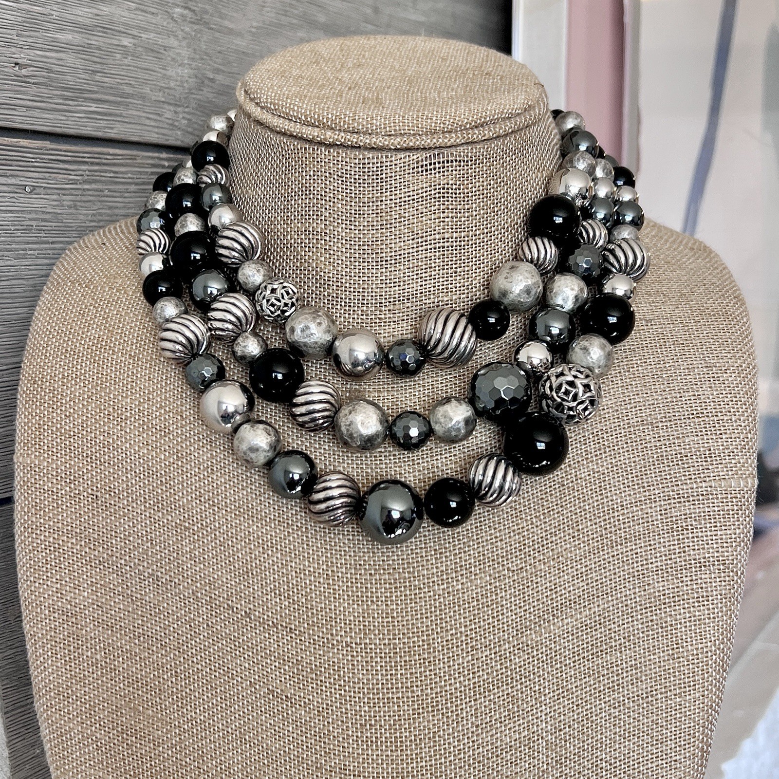 David Yurman Elements Statement 3 Stand Necklace … - image 2