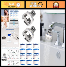 14 Pcs Universal Sink Water Filter Set, 360  Rotating Faucet Filter, Removes Flu