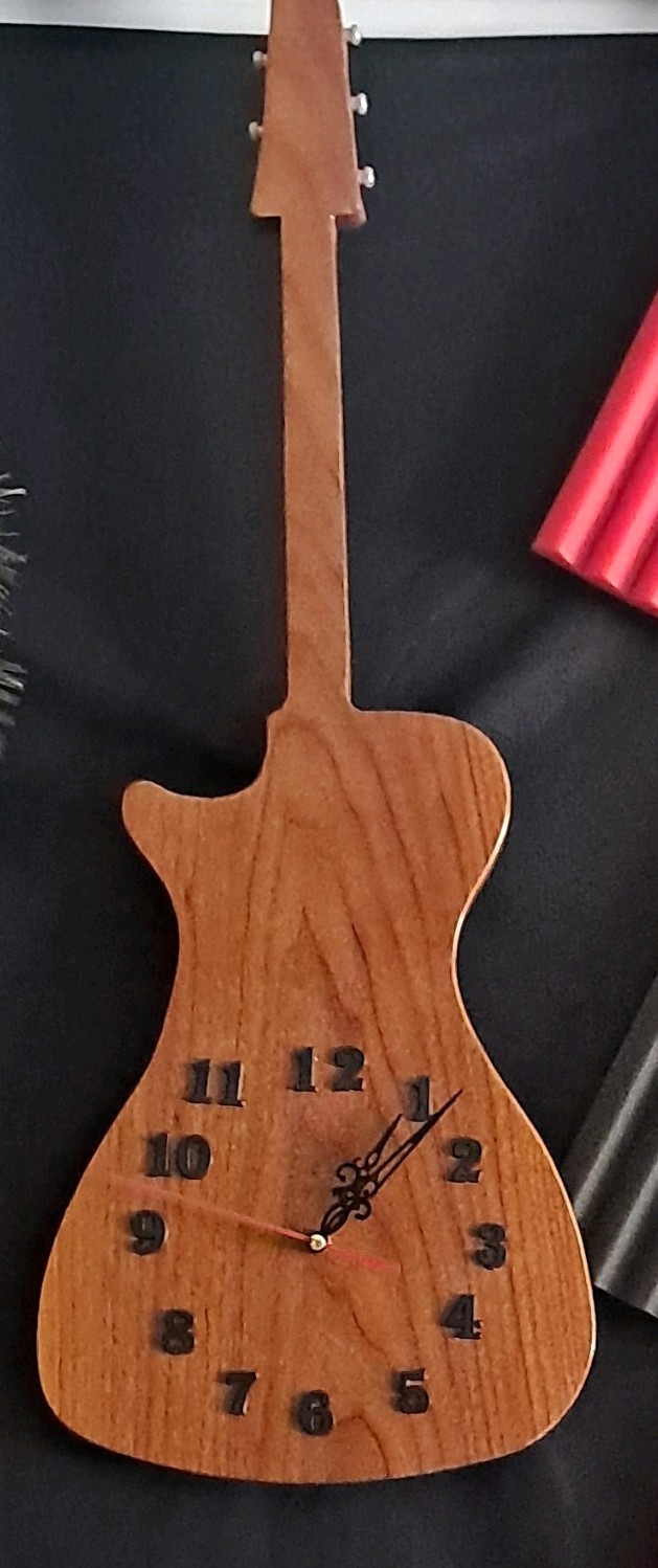 Guitar Wall Clock Music Instrument Clock for Home Decor