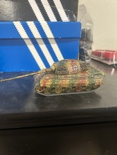 Action boulon 28 mm roi tigre allemand Panzer Tiger II WW2 entièrement peint échelle 1/56