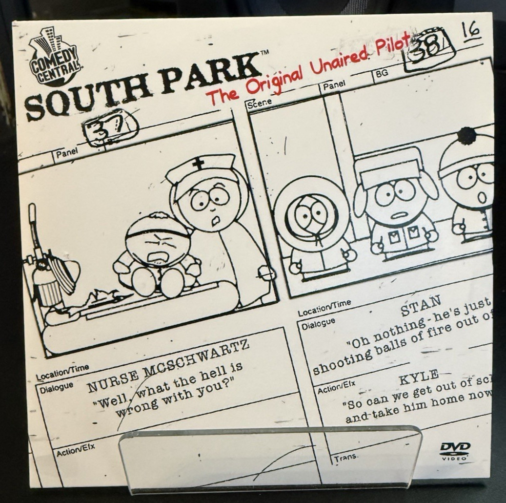 South Park The Original Unaired Pilot on DVD Like New Never Watched