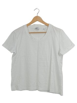 Esprit Damen T-Shirt Gr. 38/M Weiß Basic Kurzarm Baumwolle