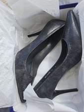 NEW Stuart Weitzman heels In Box Daisy Nero Chameleon Nappa