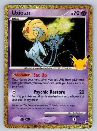 Uxie 43/146 NM/M Holo ME: 30th Celebration Classic Collection Pokemon T05809