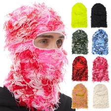 Winter Balaclava Full Face Mask Windproof Thermal Ski Mask Outdoor Knit Headgear