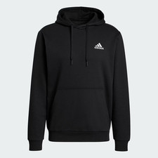 adidas men Essentials Fleece Hoodie - Black - Size M