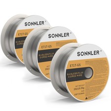 .030 Flux Core MIG Welding Wire, 2Lbs Low Splatter Mild Steel E71T  GS, 3 Pack