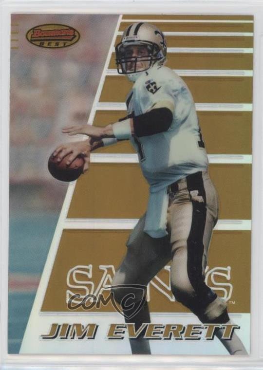 1996 Bowman's Best Refractor Jim Everett #21 3y4