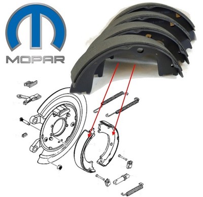 Handbremsbacken Ram 1500 Bj:09-25 (Gen.4) (nur 5-Loch Bremsscheibe) MOPAR