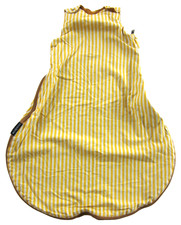 Dock A Tot 100 Cotton Yellow Strip Zip TOG: 1.0 0-6 Months Baby Sleep Sack Bag
