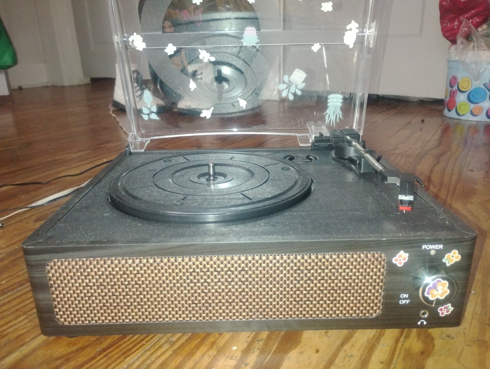 New Bluetooth Turntable Vinyl Record Player with Speakers 3 Speeds Wireless