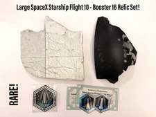 SpaceX Starship Historic Flight 10 Large Booster 16 Dual Recovered Relic Set