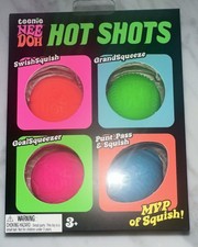 Schylling Teenie NeeDoh Hot Shots Tactile Squeeze Toy Balls 4-Pack 25100NAB
