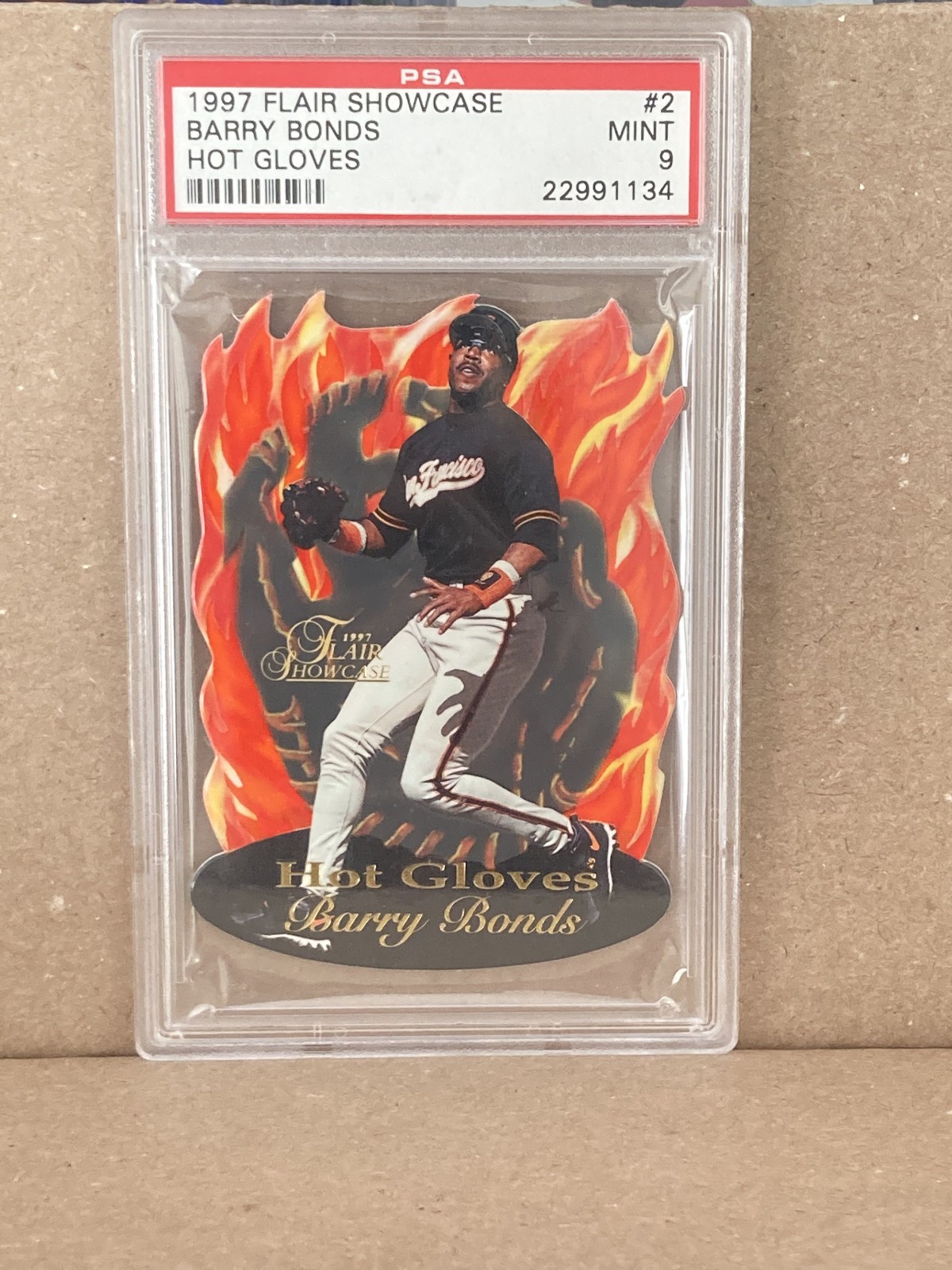 1997 Flair Showcase Barry Bonds Hot Gloves