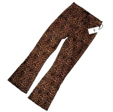 7 For All Mankind Animal Print Slim Kick Slim Leg Jeans Women  s Size 26