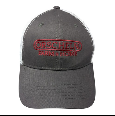 #ad Orscheln Snapback Mesh Back Trucker Hat Gray One Size Outdoor Cap W Tags $10.00