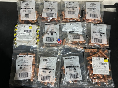 120 - NIBCO VIEGA PROPRESS 1/2'' COPPER FITTINGS NIB *USA+GER*