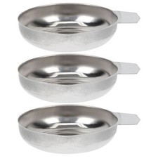3 Pcs Stainless Steel Powder Measuring Tray Metal Scale Tray for Jewelry