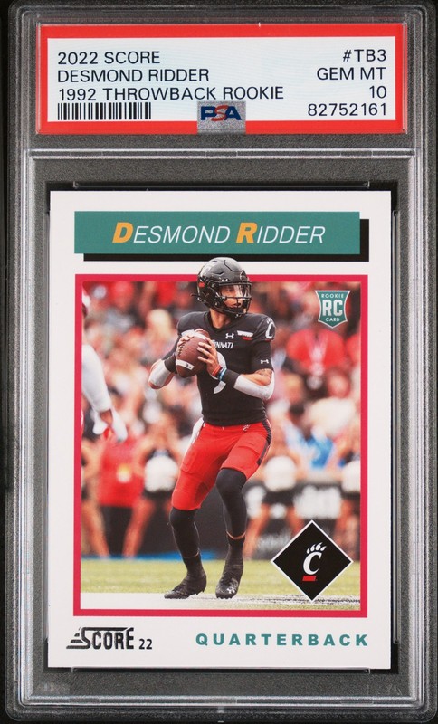 2022 PANINI SCORE 1992 THROWBACK ROOKIE #TB3 DESMOND RIDDER ROOKIE RC PSA 10