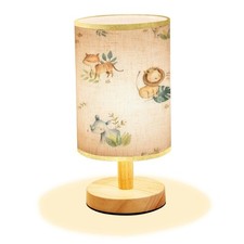LOPYEIJFG Minimalist Bedside Table Lamp Safari Animals Watercolor Cute Baby N...