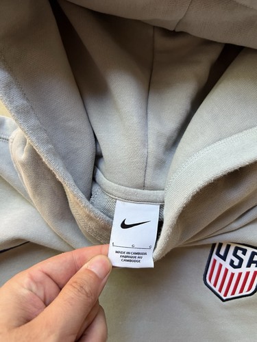 Felpa con cappuccio pullover Nike United States USMNT grigia taglia Large - Foto 4 di 4