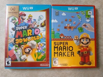 Super Mario 3D World & Mario Maker Lot (Nintendo Wii U, 2013) CIB