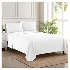 RV Queen Bed Sheets - Breathable Luxury Sheets with Full Elastic & Secure Cor...